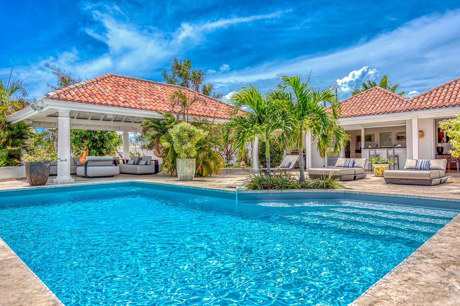 St Martin luxury Villa - Pool